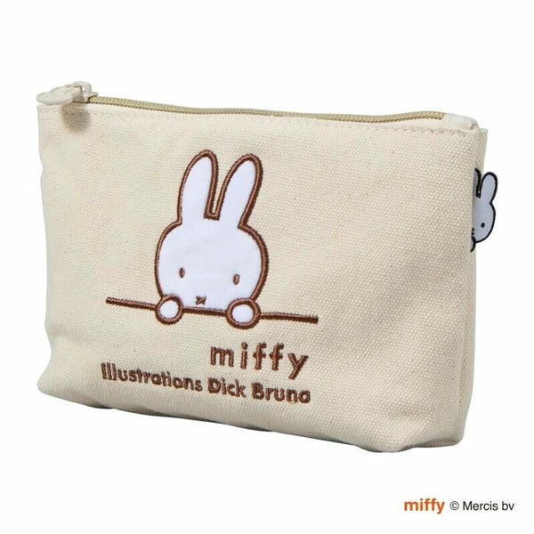 Miffy Makeup Zipper Pouch - Natural