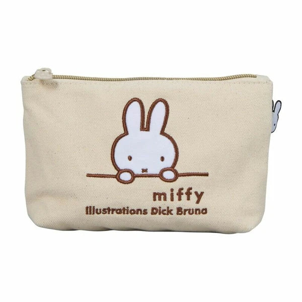Miffy Makeup Zipper Pouch - Natural