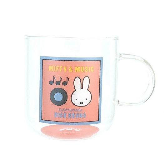 Miffy & Music Clear Glass Mug