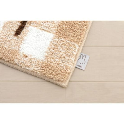 Miffy Checkers Square Beige Mat