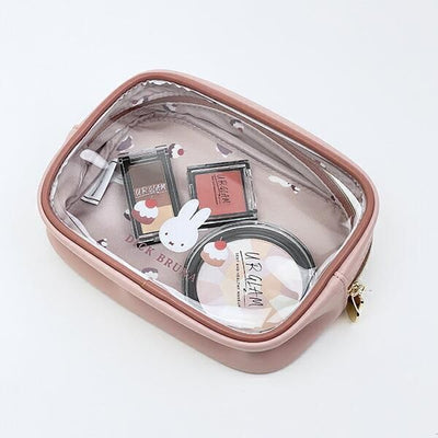 Miffy Cake Clear Cosmetic Pouch