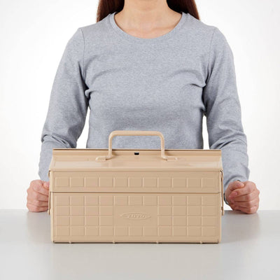 Steel Cantilever Toolbox ST-350: Beige
