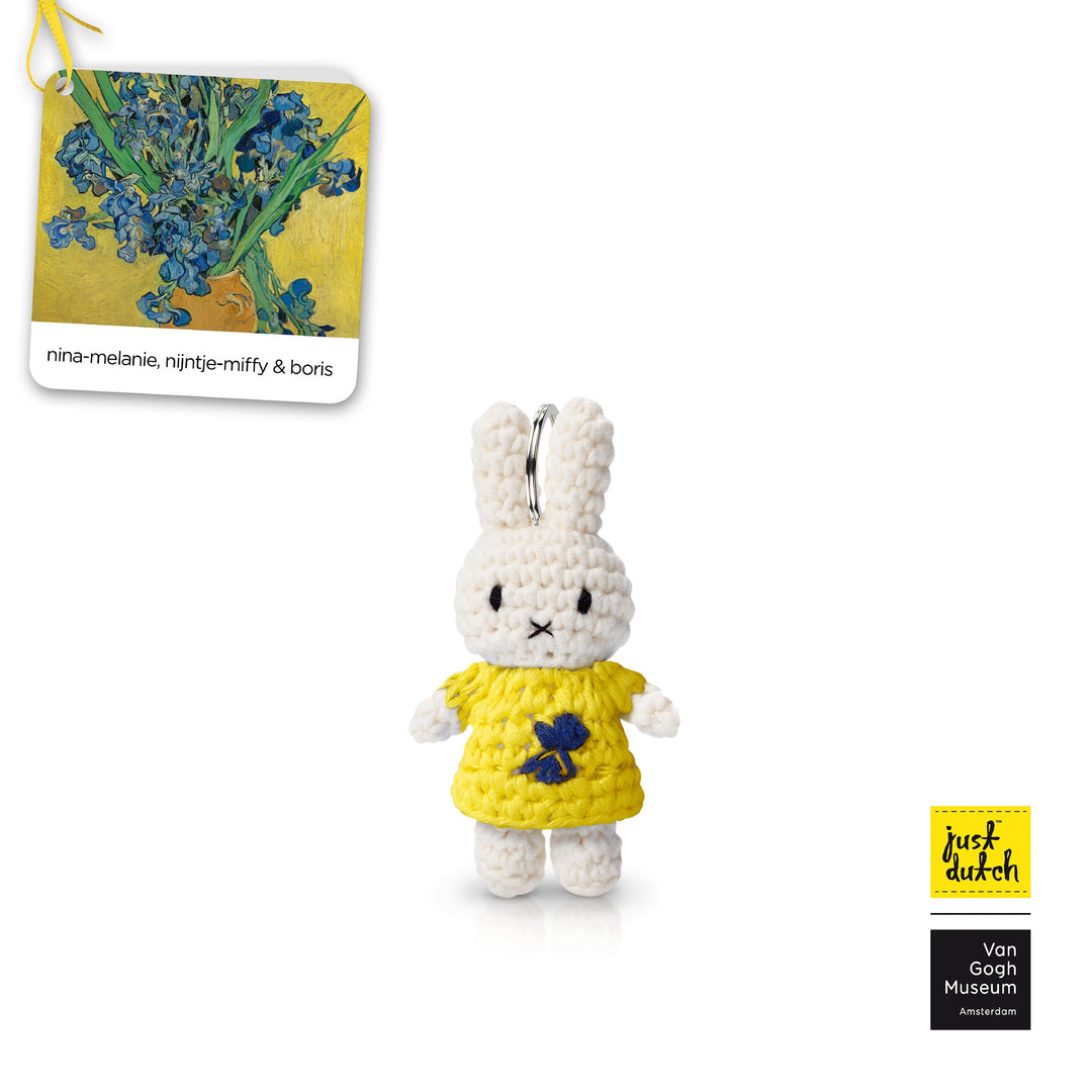 Crocheted Miffy Keychain Irises Van Gogh – zillymonkey