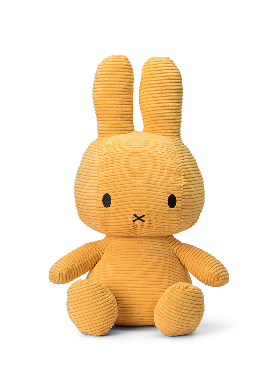 Miffy Sitting Corduroy Plush Yellow by Bon Ton Toys | zillymonkey