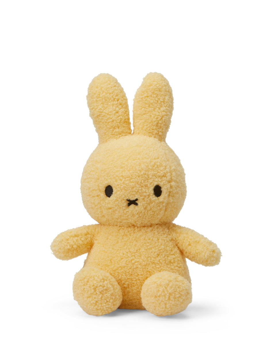 Miffy Sitting Fluffy Teddy Plush Yellow