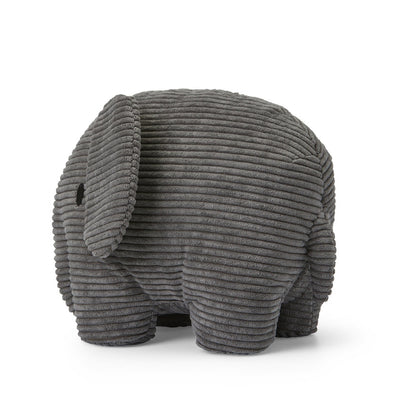 Miffy Elephant Corduroy Plush - 13'' Grey