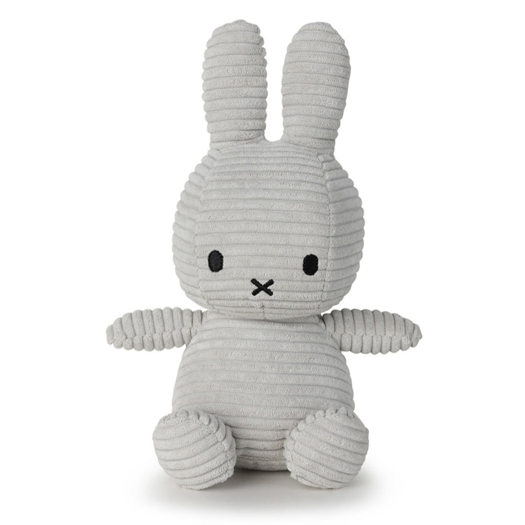 Miffy ライトグレーXS Miffy Sitting Corduroy Plush Olive Green by Bon Ton Toys | zillymonkey