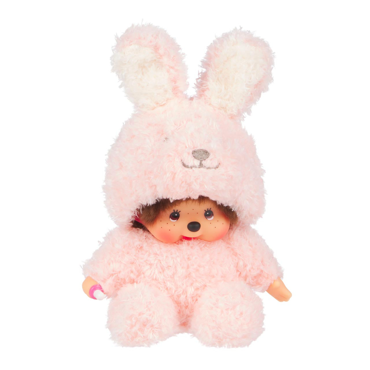 Monchhichi Sitting Fluffy Bunny Plush