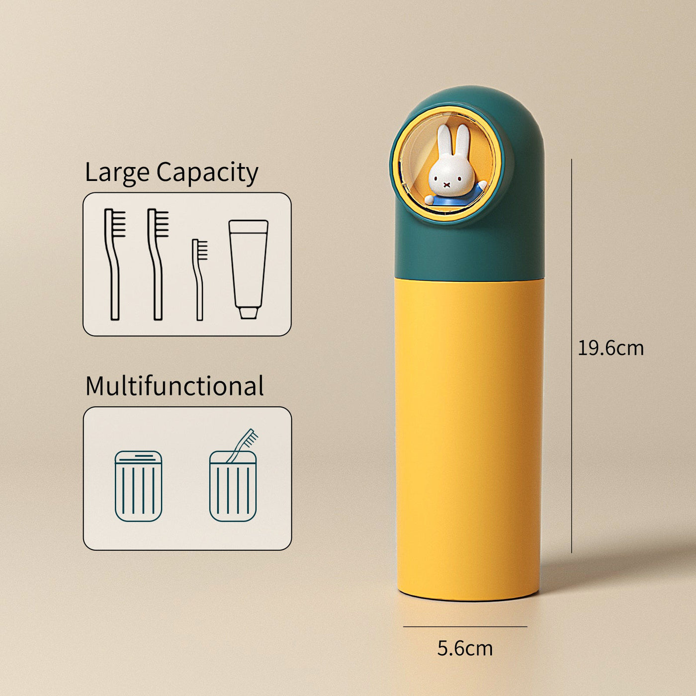 Miffy Travel Toothbrush Holder Case