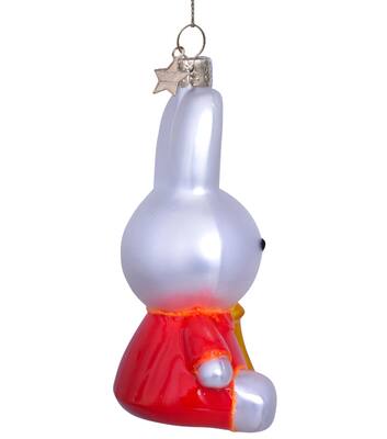 Miffy Sitting with Moon Glass Ornament