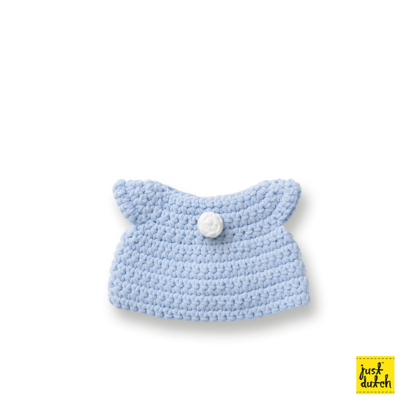 Crocheted Outfit Dress for Miffy and Melanie -  Pastel Blue Dress