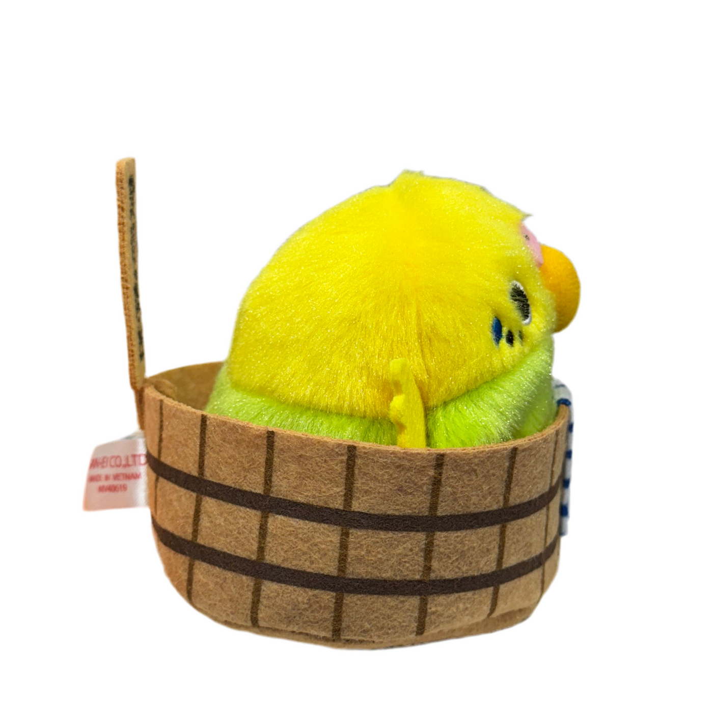 Parakeet Budgie Budgerigar Bean Plush in Bath Tub