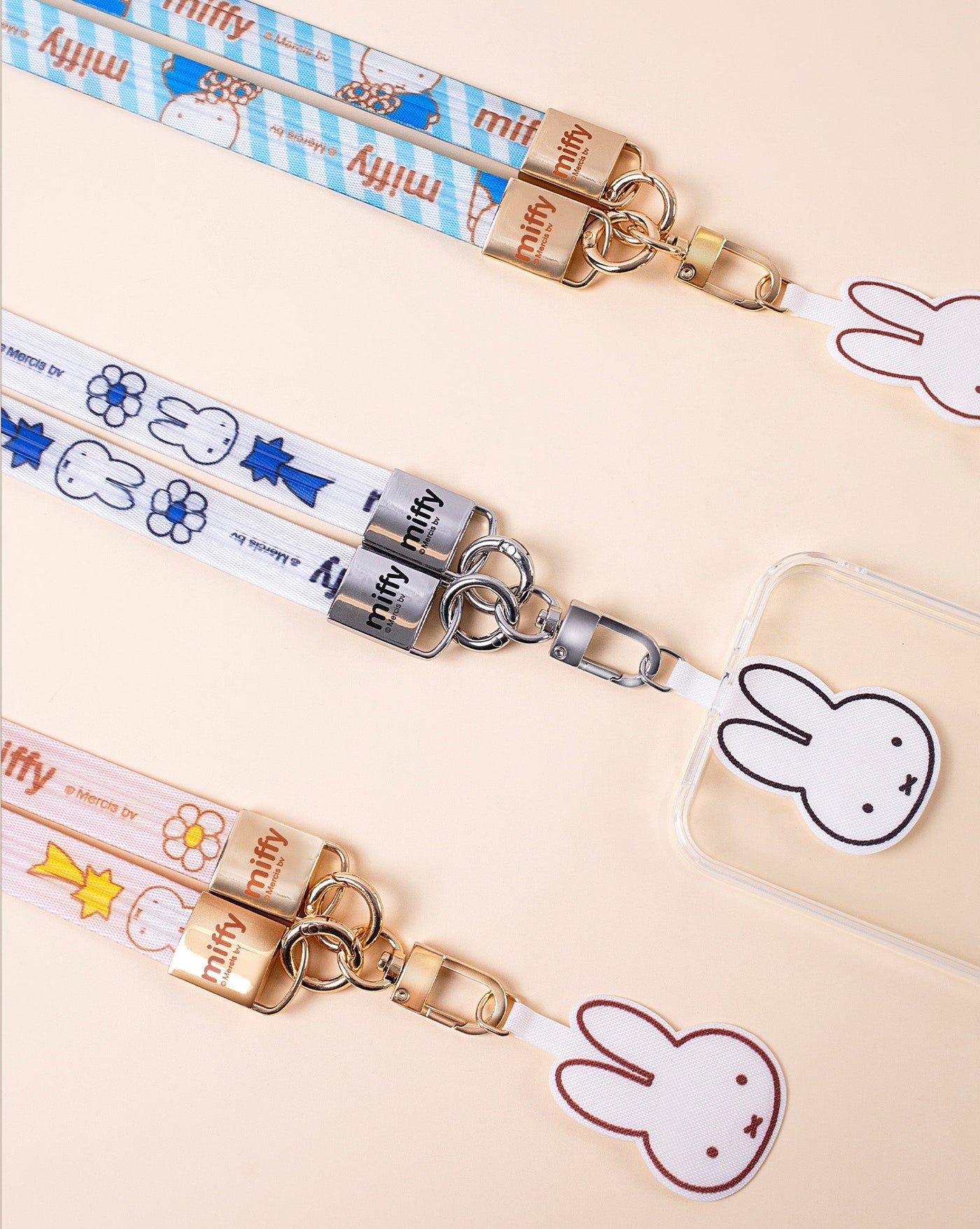 Miffy Phone Wrist Strap with Case & Pin