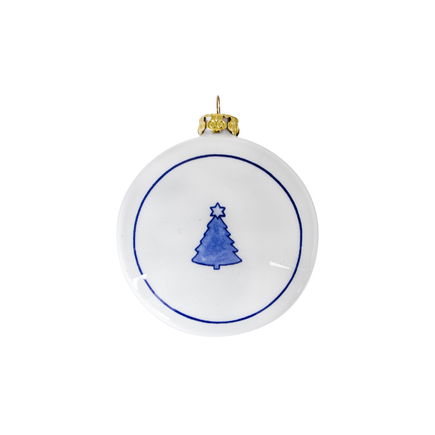 Christmas Flat Ornament Miffy Ski Delft Blue