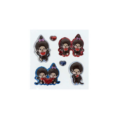 Monchhichi Puffy Stickers
