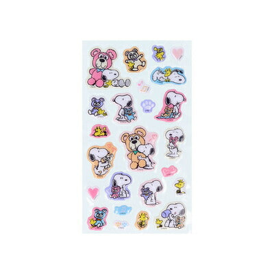 Snoopy and Bear Puffy Sticker Sheet
