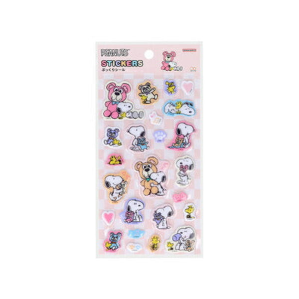 Snoopy and Bear Puffy Sticker Sheet