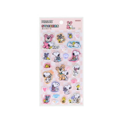 Snoopy and Bear Puffy Sticker Sheet