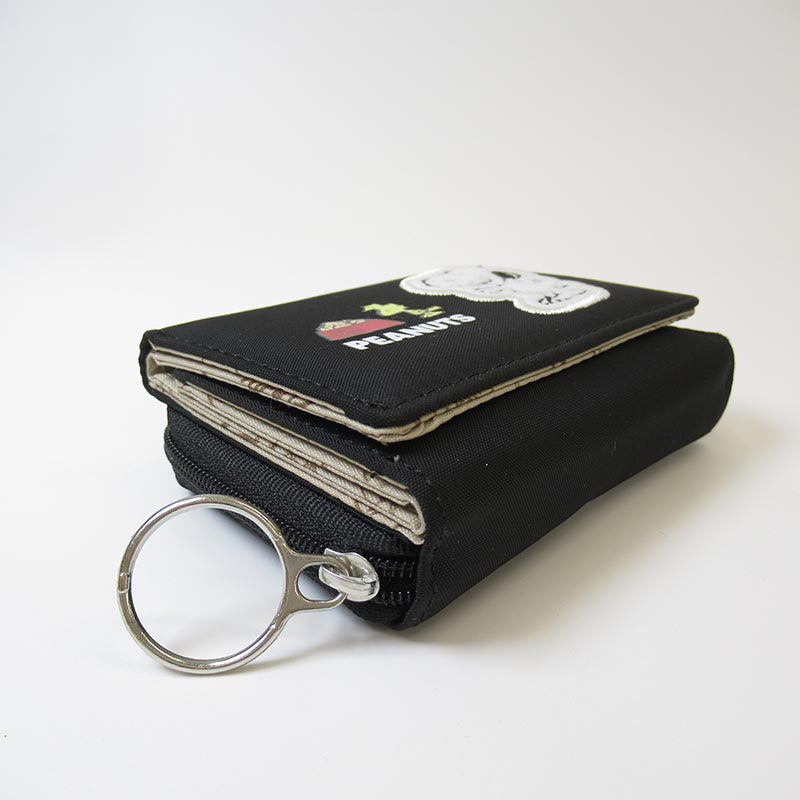Snoopy Tri-Fold Wallet - Black – zillymonkey