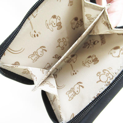 Snoopy Tri-Fold Wallet - Black