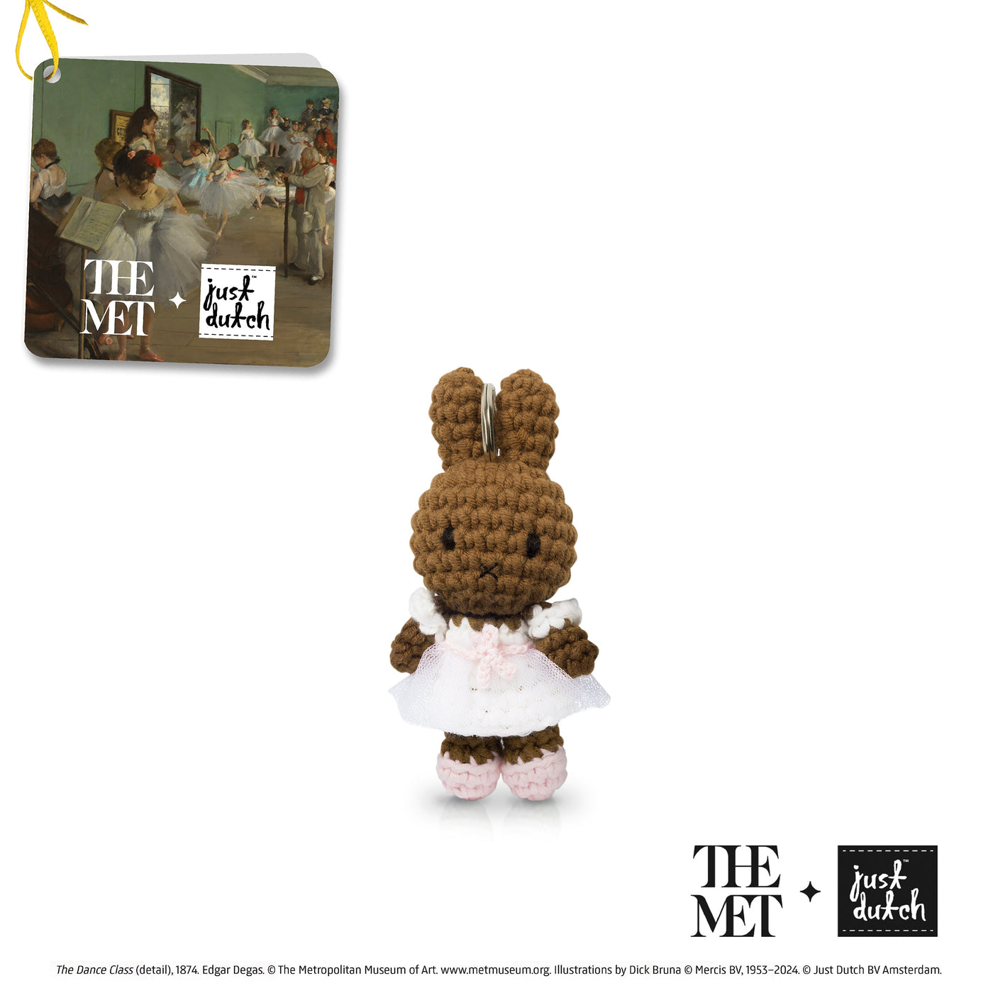 Crocheted Miffy Melanie Keychain Degas