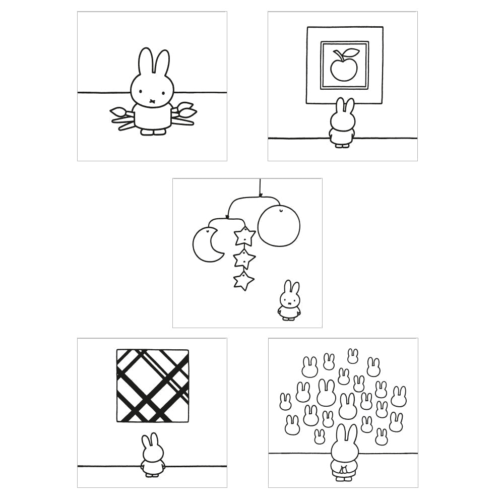 Miffy Museum Coloring Card & Envelope Box Gift Set