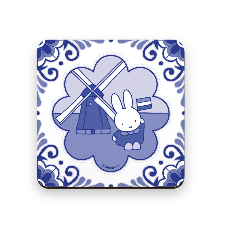 Miffy Blue Delft Windmill Coasters
