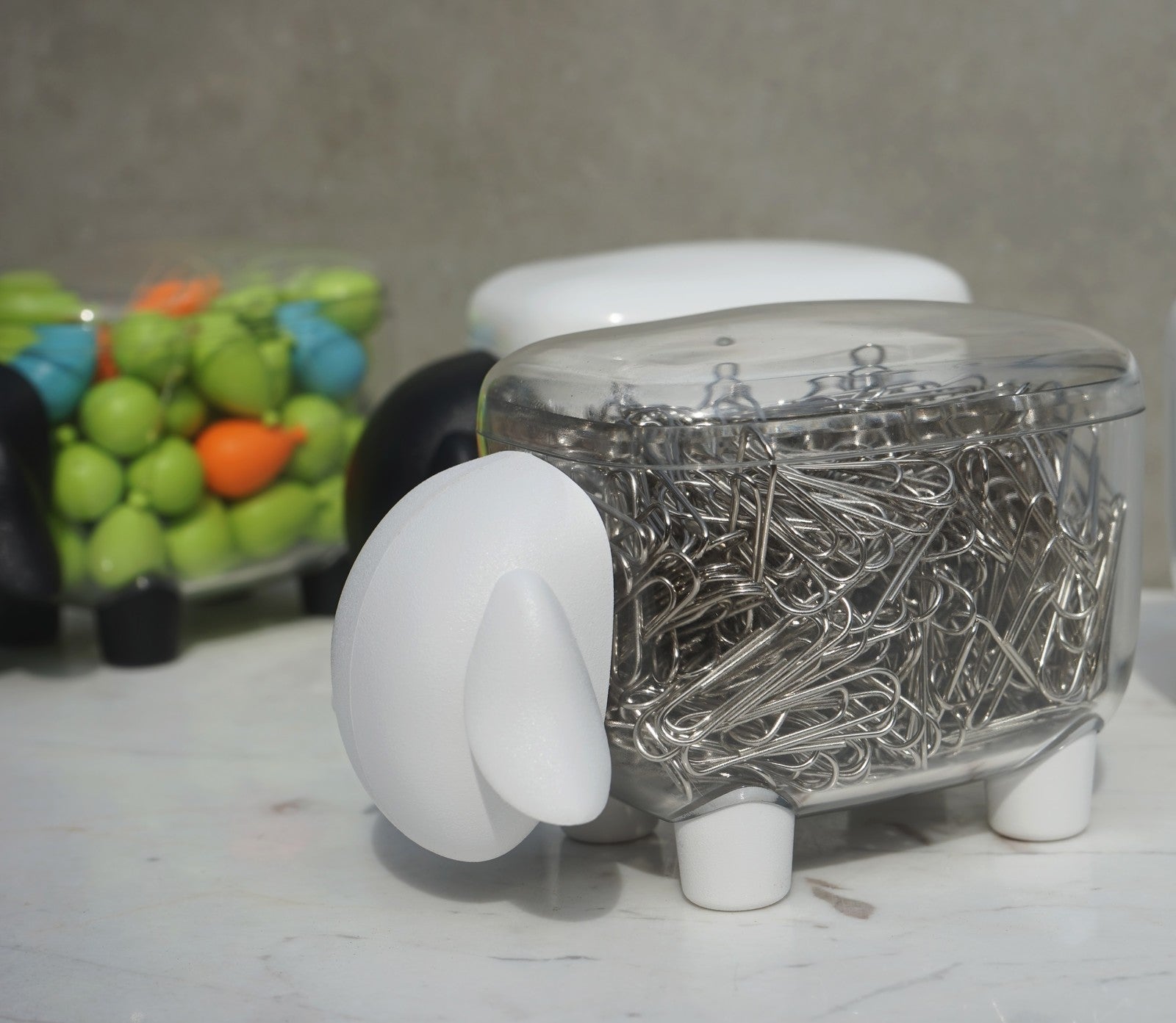 Sheep Container White Sheep Accessories Container by Qualy | zillymonkey