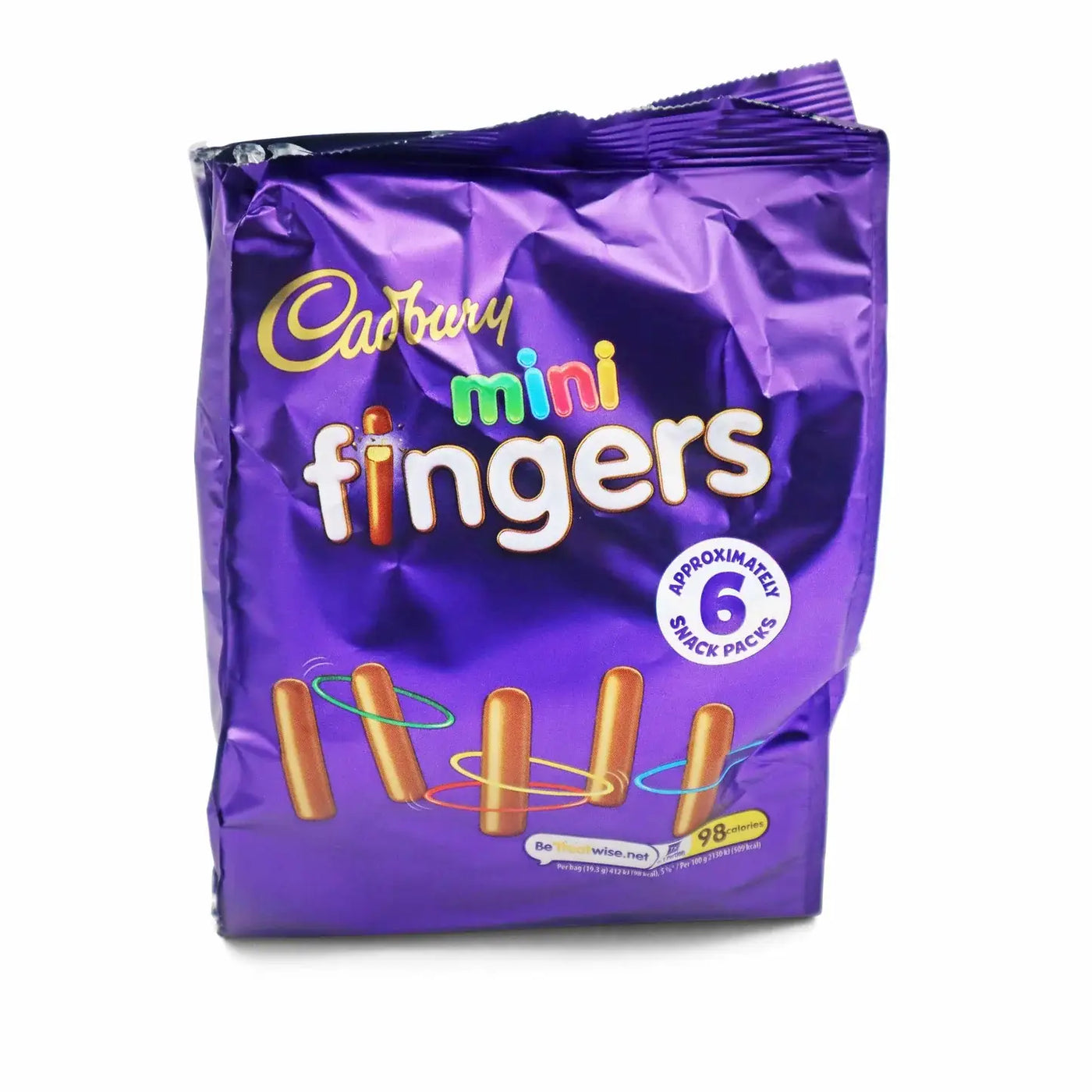 Cadbury Mini Fingers Biscuit Bag 6Pk