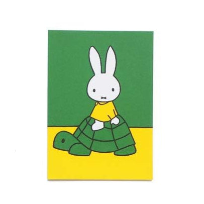 Miffy Post Card - Miffy on Turtle