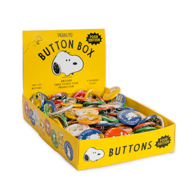 Peanuts Snoopy Button Food Edition