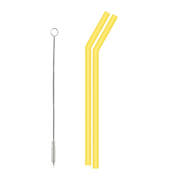 Miffy Reusable Straw with Brush & Case - Yellow