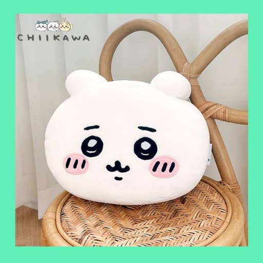 Chiikawa Neck Plush Car Cushion