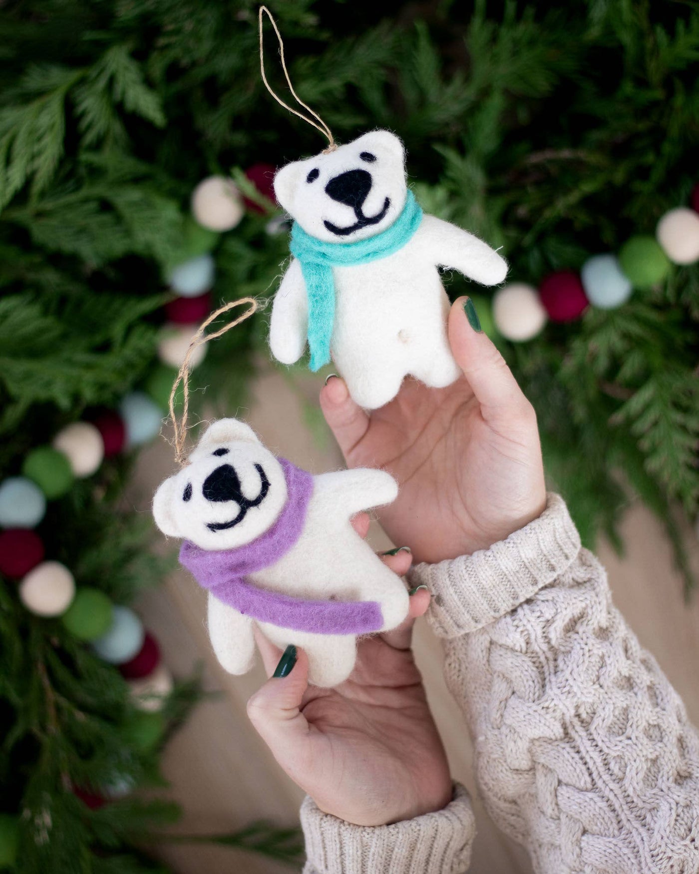 Happy Bears Eco Ornaments/Fresheners - Set of 2