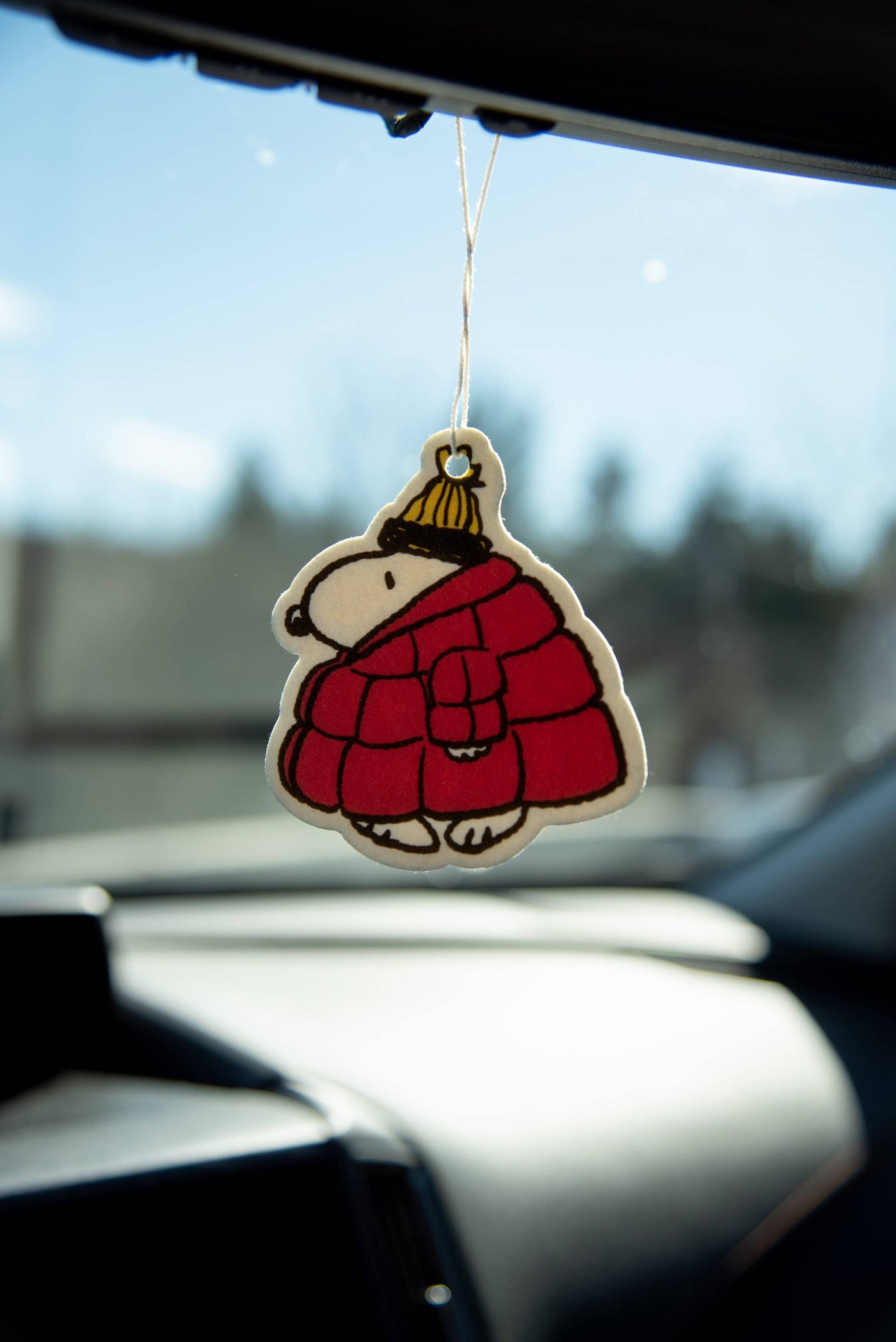 Peanuts Snoopy Puffy Coat Car Air Freshener