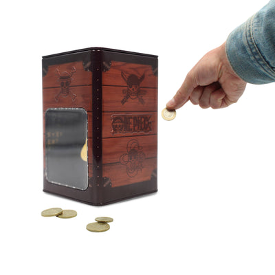 One Piece Strawhat Metal Coin Bank