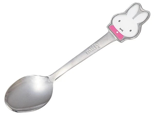 Miffy Face Stainless Steel Pink Spoon