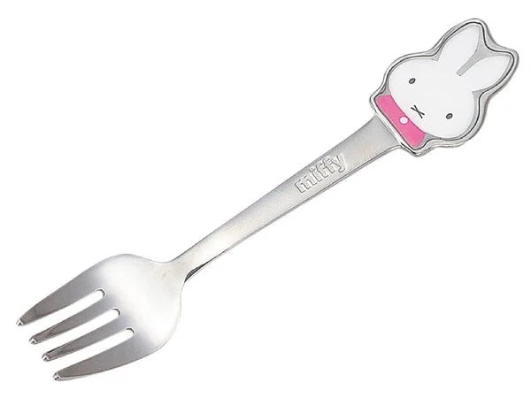 Miffy Face Stainless Steel Pink Fork