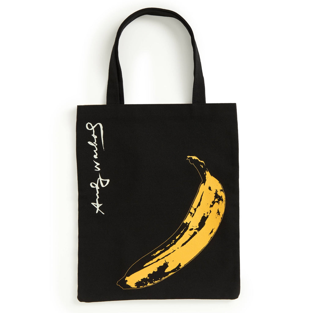 Warhol Banana Canvas Tote Bag - Black – zillymonkey