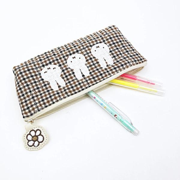 Miffy Checkers Zipper Pen Case