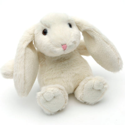 Cream Bunny Plush & Baby Slippers Set