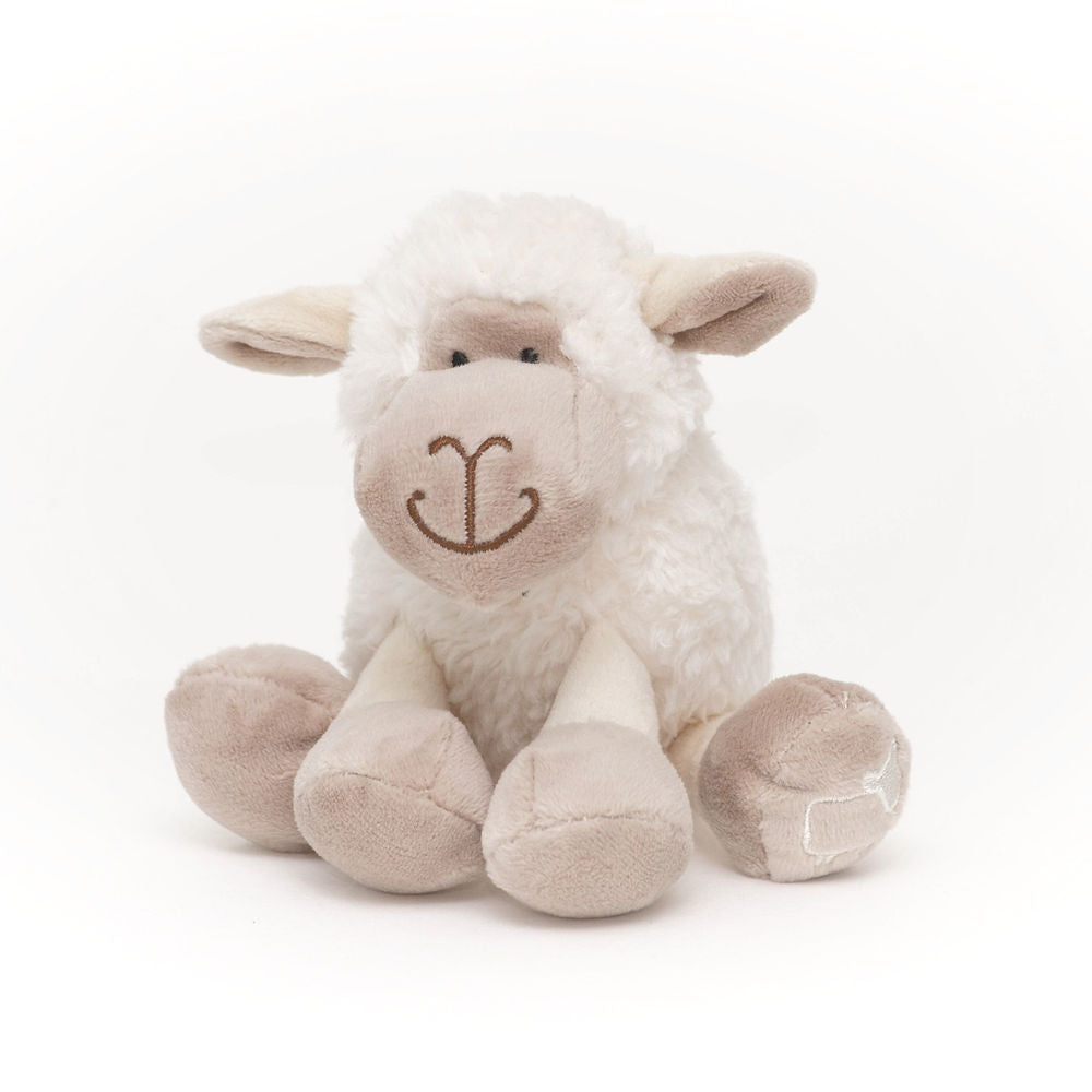 Mini Sitting Sheep White Plush