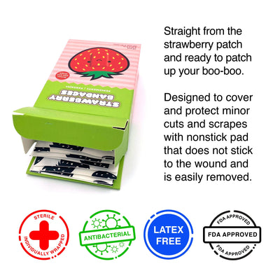 Strawberry Adhesive Bandages