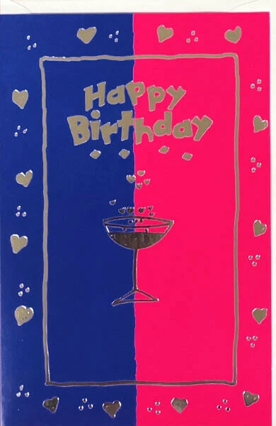 Happy Birthday Cocktail Card