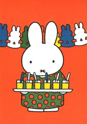 Miffy Post Card - Miffy Mom with Juice