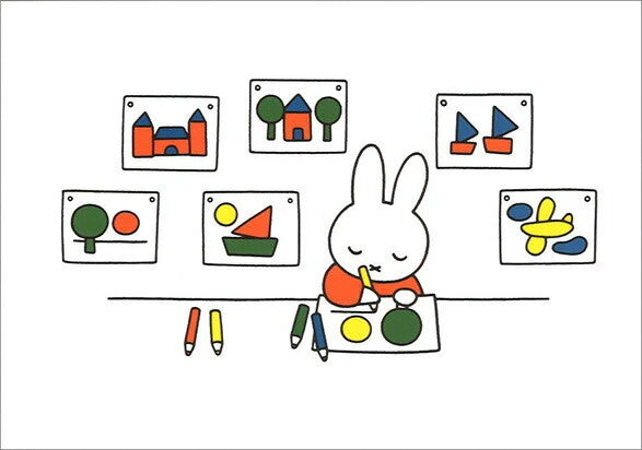 Miffy Post Card - Miffy Drawing