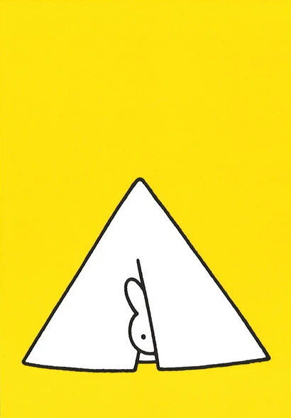 Miffy Post Card - Miffy Peeking from Tent