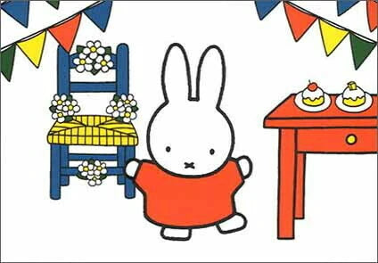 Miffy Post Card - Having a Party