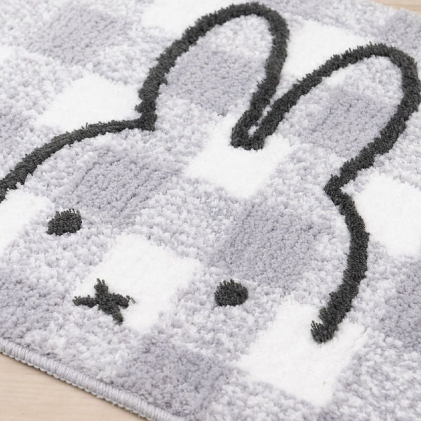 Miffy Checkers Grey Mat