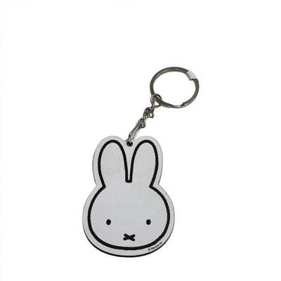Miffy Head Wood Keychain Charm